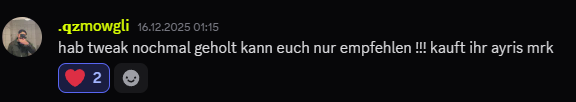 Feedback von .qzmowgli